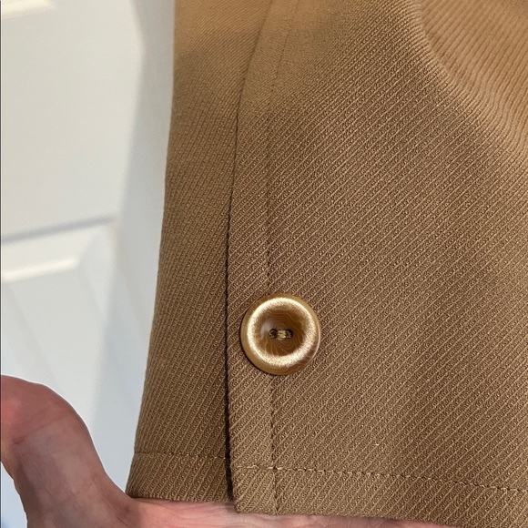 Talbots‎ Tan Wool Button Down Lined Blazer Size 16 - Picture 6 of 12